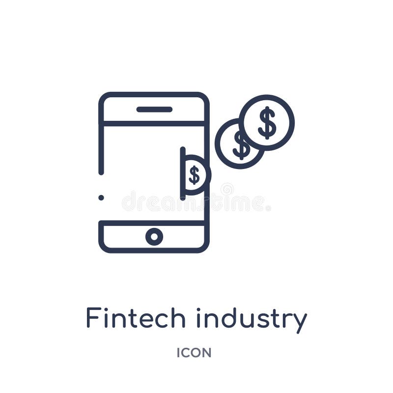 从Cryptocurrency经济和财务概述汇集的线性fintech产业象 稀薄的线fintech产业传染媒介 皇族释放例证 从Cryptocurrency经济和财务概述汇集的线性fintech产业象 稀薄的线fintech产业传染媒介 皇族释放例证